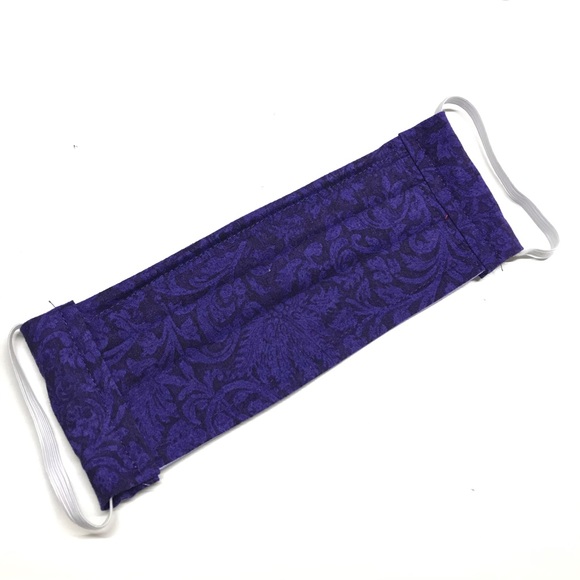 Face mask, face covering, filter pocket purple - Picture 2 of 8